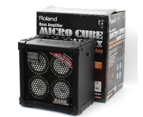 Roland Micro Cube Bass RX bass guitar amplifier, boxed 