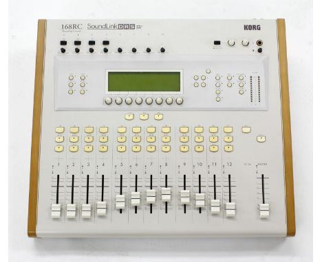 Korg SoundLink DRS 168RC recording console, made in Japan, ser. no. 001006, with manual 