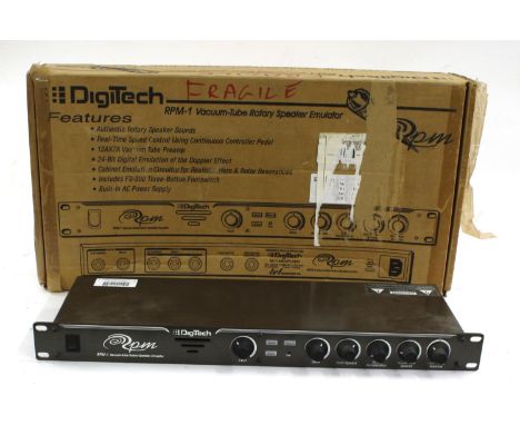 DigiTech&nbsp;RPM-1 Vacuum Tube Rotary Speaker Emulator&nbsp;rack unit, boxed with manual 