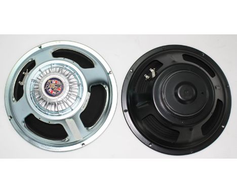 Vox 12" Celestion 8 ohm speaker; together with one other 12" speaker (2) 