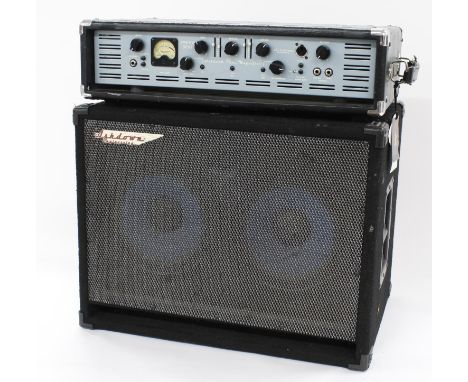 Ashdown Evo II 900 bass guitar amplifier head; together with a matching Mag 210T Deep speaker cabinet 