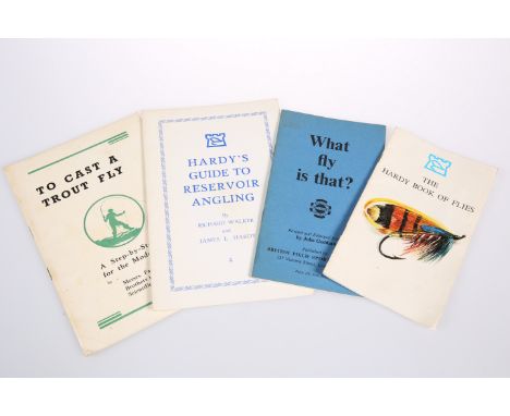 FISHING: FOUR BOOKLETS ON FLY FISHING, including 'The Hardy Book of Flies' and 'Hardy's Guide To Reservoir Angling' (4)