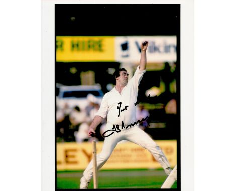 Fred Trueman signed 10x8 colour photo. Frederick Sewards Trueman, OBE (6 February 1931 - 1 July 2006) was an English crickete