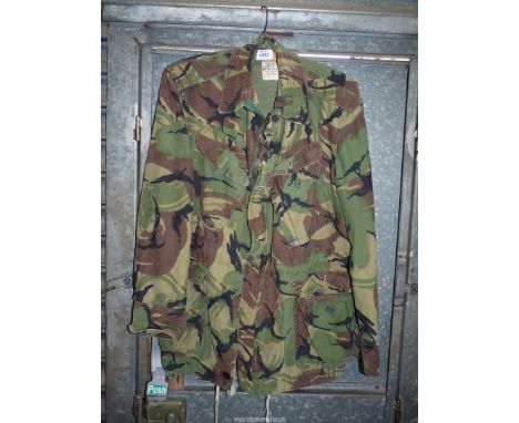 An Army Camouflage jacket, well worn.