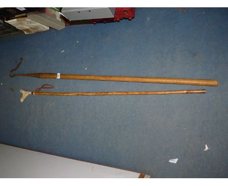 A Shepherd's Crook and a thumb stick.