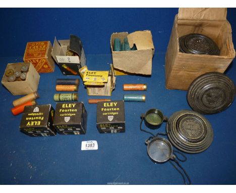 A box of mixed "Eley" and "Purdey" shotgun Cartridges including Purdey 16 bore paper cased cartridges, .410 gauge, small quan