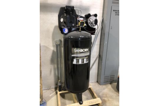 Sanborn Reciprocating Air Compressor, 60 Gallon Tank