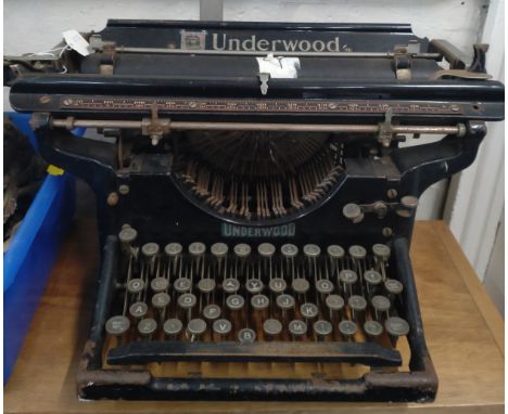 A 1920's Underwood typewriter 