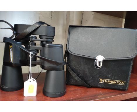Fujinon 2000 binoculars in black case with instructions leaflet. 