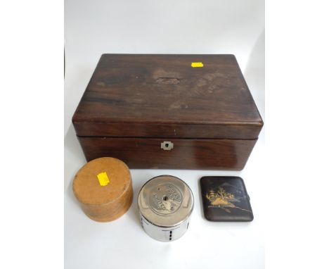 Jewellery box, money box, cigarette cards