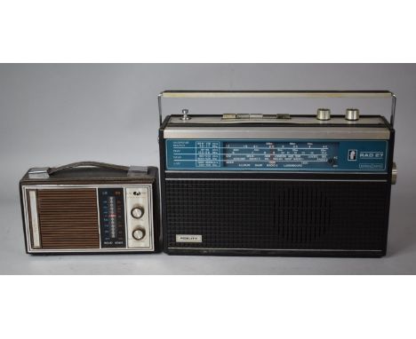 A Fidelity RAD 27 Vintage Radio and a Two Band Radio 