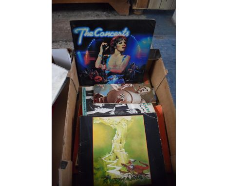 A Box of Various Books, Picture Books and Song Books to Include Rolling Stones, Queen, Roger Dean etc 