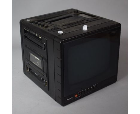 A Vintage Philips Portable TV/Radio 