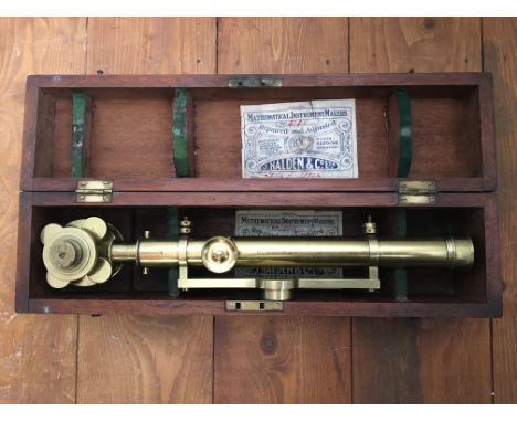 A Halden &amp; Co. Manchester surveyors level, in wooden box.