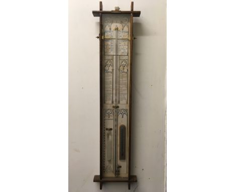 An Admiral Fitzroy barometer.