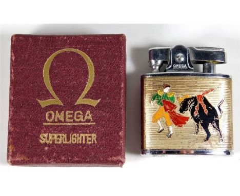 A boxed Omega super lighter 