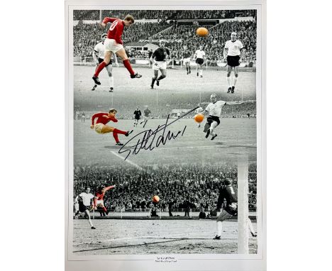 Sir Geoff Hurst  - England - 1966 World Cup - The Goals – Signed This stunning spot colour photographic montage displays each