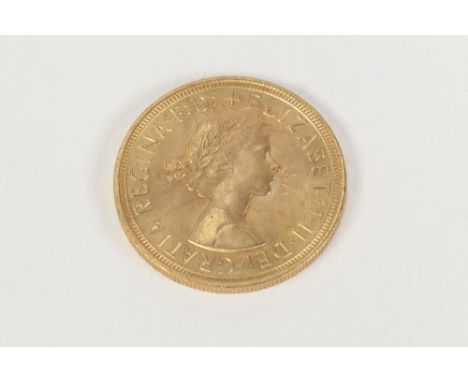 ELIZABETH II GOLD SOVEREIGN 1957 