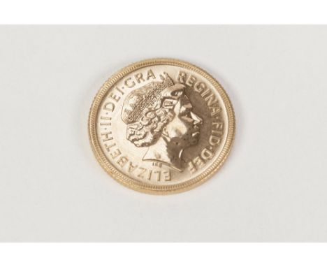 ELIZABETH II GOLD SOVEREIGN, 2002 