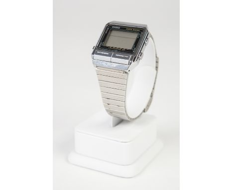 GENT'S CASIO DATA BANK TELEMEMO 50 CHRONOGRAPH DIGITAL WRIST WATCH reference DB - 500, with quartz movement, LCD digital disp