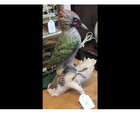 A Goebel green woodpecker - height 28cms