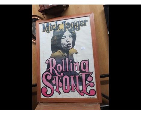 An original Mick Jagger Rolling Stones poster 'Les Goulues' - 84cm x 60cm