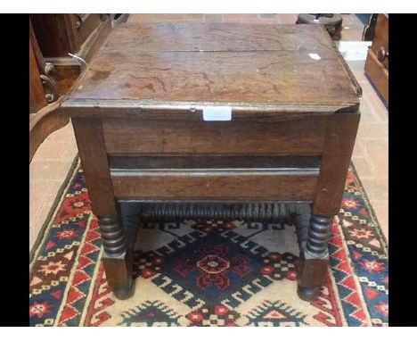 A country oak commode