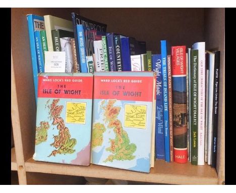 Various books relating to the Isle of Wight including Ward Lock's guide book