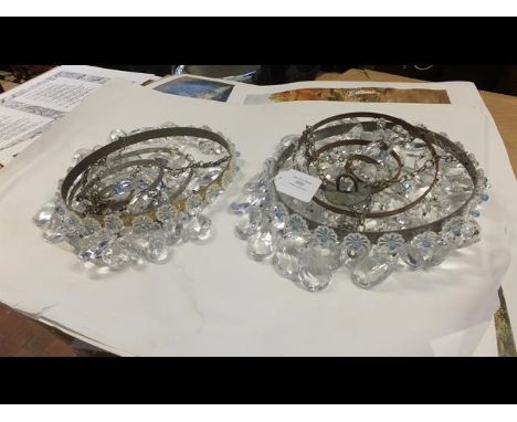 A crystal drop ceiling light