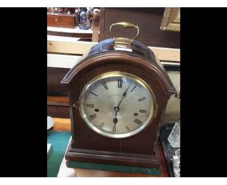 A Walker &amp; Hall antique bracket clock - 36cms high