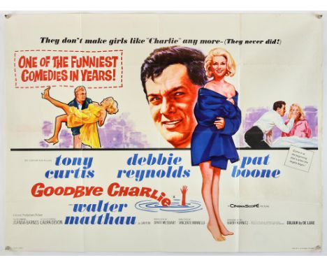 Goodbye Charlie (1964), British Quad, 40 x 30 inches, folded, printed by Stafford & Co Director Vincente Minnelli Stars Tony 