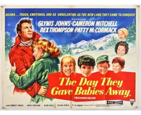 The Day They Gave Babies Away (AKA All Mine To Give) (1957), British Quad, 40 x 30 inches, folded, printed by The Haycock Pre