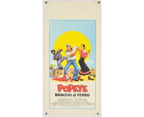 Popeye (1981), Italian Locandina, 27.5 x 13 inches, folded, Anno Edizione 1981 Director Robert Altman Stars Robin Williams, S