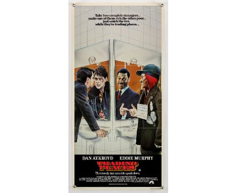 Trading Places (1983), Australian Daybill, 27 x 13 inches, folded, printed by MAPS Litho, Adrian Purkis artwork Director John