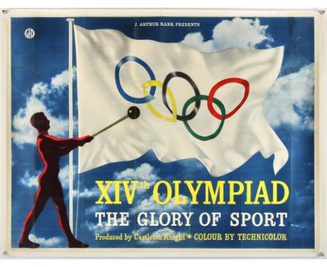XIVth Olympiad The Glory Of Sport (1948) British Quad, 40 x 30 inches, linen-backed, 41 x 31.5 inches on linen, printed by Fr