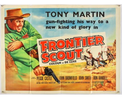 Frontier Scout (AKA Quincannon Frontier Scout) (1956), British Quad, 40 x 30 inches, folded, printed by Lonsdale and Bartholo