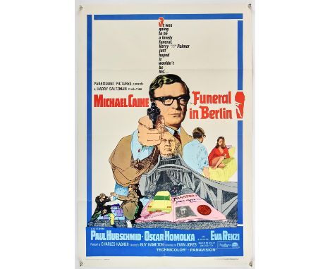 Funeral In Berlin (1966), US 1 Sheet, 40m x 27 inches, folded, NSS 67/5 Director Guy Hamilton Stars Michael Caine, Oscar Homo