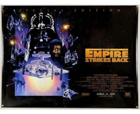 Star Wars The Empire Strikes Back Special Edition (1980), 1997 RR, British Quad, 40 x 30 inches, DS, rolled, Drew Struzan art