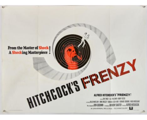Frenzy (1972), British Quad, 40 x 30 inches, folded, printed by WE Berry Ltd  Director Alfred Hitchcock  Stars Jon Finch, Bar