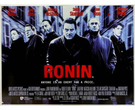 Ronin (1998), British Quad, 40 x 30 inches, rolled, DS Director John Frankenheimer Stars Robert De Niro, Jean Reno Condition 