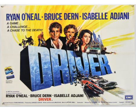 Driver (1978), British Quad, 40 x 30 inches, folded, printed by WE BerryDirector Walter Hill Stars Ryan O'Neal, Bruce Dern Co
