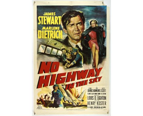 Three lots:  No Highway In The Sky (1951) US 1-Sheet, 27 x 41 inches, folded  My Favorite Spy (1952) US 3-Sheet, 41 x 81 inch