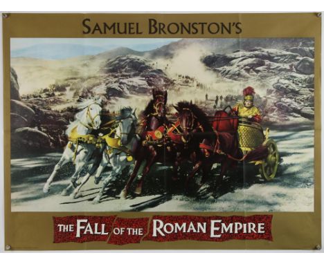 The Fall Of The Roman Empire (1964),  British Quad, 40 x 30 inches, folded, printed by Charles and Read Ltd, Chariot style Di