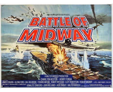 Battle of Midway (1976), British Quad, 40 x 30 inches, folded, printed by WE Berry  Director Jack Smight  Stars Charlton Hest