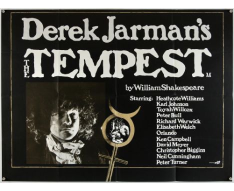 The Tempest (1979), British Quad, 40 x 30 inches, folded Director Derek Jarman Stars Heathcote Williams, Toyah Willcox Condit