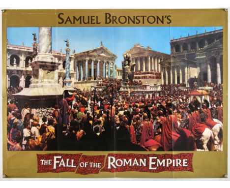 The Fall Of The Roman Empire (1964),  British Quad, 40 x 30 inches, folded, printed by Charles and Read Ltd, City style Direc