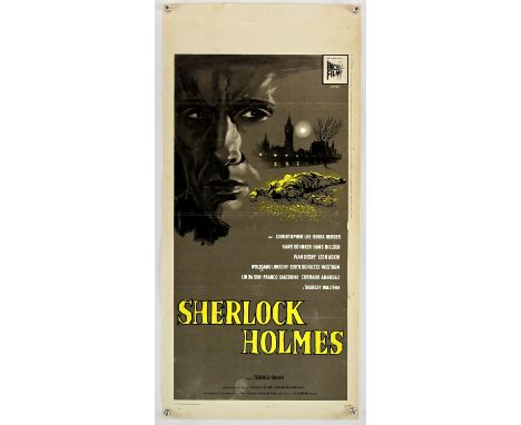 Sherlock Holmes And The Deadly Necklace (1962), Italian Locandina , 27.5 x 13 inches, folded Director Terence Fisher Stars Ch