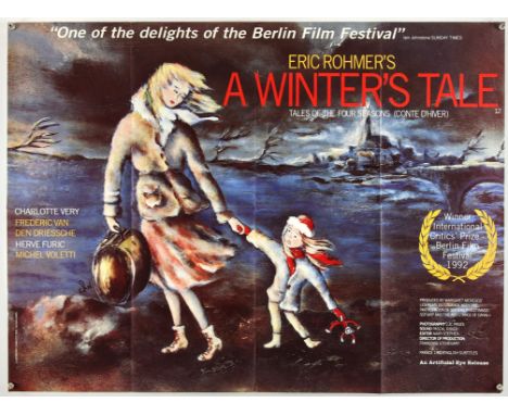 A Winters Tale (AKA Conte d'hiver) (1992), British Quad, 40 x 30 inches, folded Director Éric Rohmer Stars Charlotte Véry, Fr