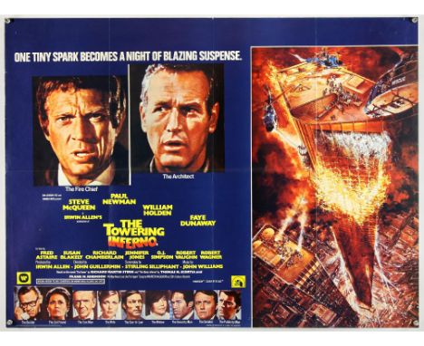 Lot of 15:The Towering Inferno (1974), British Quad, 40 x 30 inches The Sellout (1976), British Quad, 40 x 30 inches Elvis Th