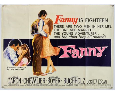 Fanny (1961), British Quad, 40 x 30 inches, folded, printed by Stafford & Co Director Joshua Logan Stars Leslie Caron, Mauric